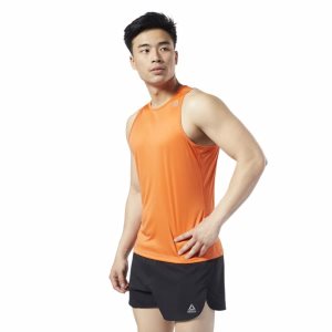 Reebok Run Essentials Speedwick Singlet Muskelshirt Herren - Orange - DE 741-NUB